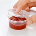 thumbnail image 2 of 10 unidades, recipiente desechable para cocina, recipiente para salsa de plástico, recipiente para chutney con tapa Feliz Sencillez, 2 of 5