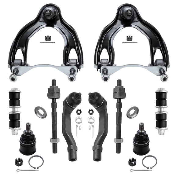 Detroit Axle - 10pc Front Upper Control Arm Suspension Kit for Acura Integra Honda Civic Del Sol
