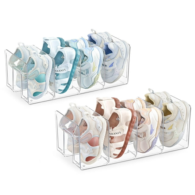 Organizador de Zapatos para Niños HBlife de Acrílico Transparente (Paquete de 2)