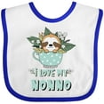 thumbnail image 3 of Inktastic Teacup Raccoon I Love My Nonno Boys or Girls Baby Bib, 3 of 4