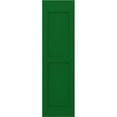 thumbnail image 5 of 18"W x 61"H Americraft Two Equal Flat Panel Exterior Real Wood Shutters (Per Pair), Viridian Green, 5 of 10