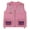 Pink, variant on Kids Cargo Vest for Boys and Girls with Reflective Safety Straps. Fits Ages 4-7. 100% Cotton. Size: S/M Color: Pink