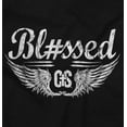 thumbnail image 2 of Hashtag Blessed Bless Religious Jesus Womens Slim Fit Graphic Tee Brisco Brands X, 2 of 5
