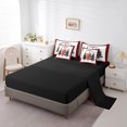 thumbnail image 5 of jejeloiu Christmas Tree Twin Bedding Sets 7-Piece,Marry Xmas Bedding Comforter Set,Red Geometric Plaid Sheet Sets For Girl Boy,Ultra Soft Room Decoration Reversible, 5 of 8