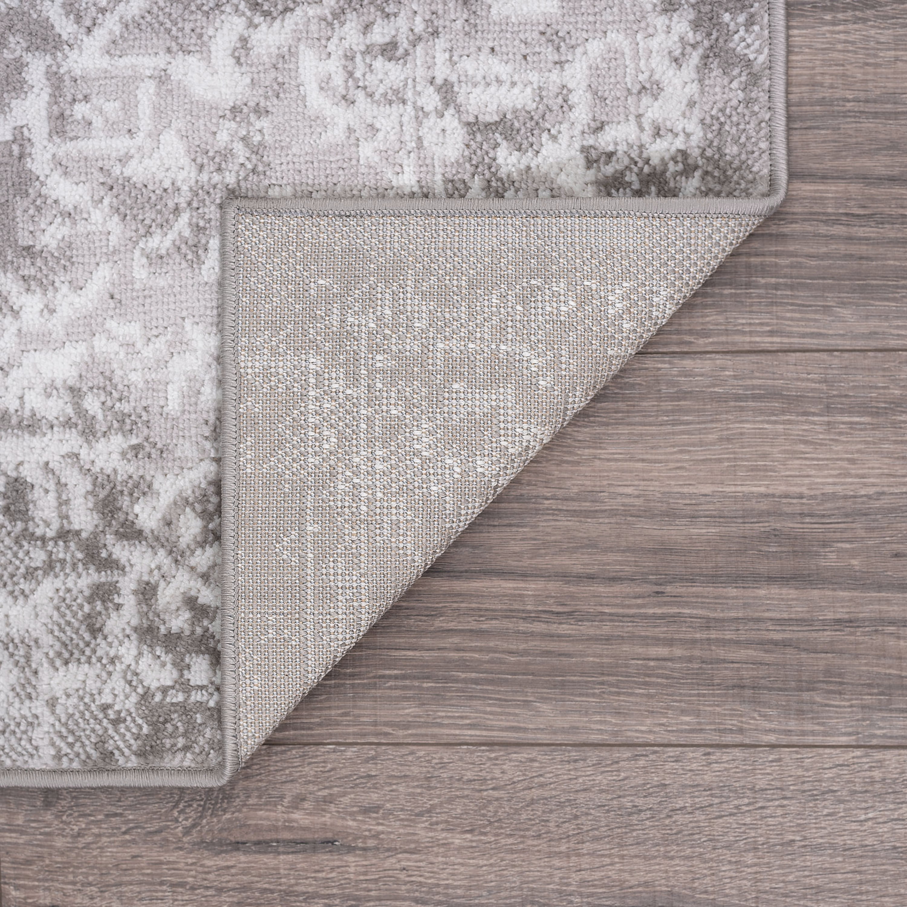 Bliss Rugs Persian Traditional Area Rug, Geometric Indoor Rugs for Living Room, Dining Room, Bedroom | Gray, 5' x 7' (5'3''x7'3'')