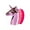 Pink, variant on Metallic Rainbow Unicorn Makeup Dusting Brush 1pc