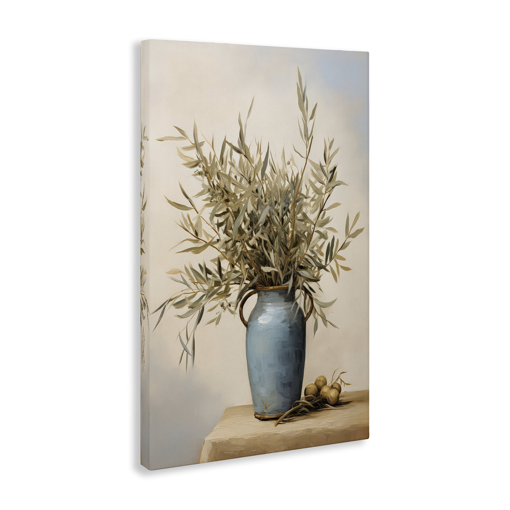 Stupell Industries Rustic Pottery Plant Plants & Flowers Painting Wrapped Canvas Art Print Wall Art, 16 x 24