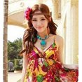 thumbnail image 5 of Collar largo de estilo étnico, estilo bohemio, con gemas grandes y temperamento tintineante, accesorios para vestidos de playa para mujer, 5 of 5