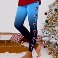 thumbnail image 2 of Kedxroy Christmas Leggings for Women Plus Size, Women's Christmas Leggings Tights Gradient Graphic Printed Yoga Pants(Blue,L), 2 of 5