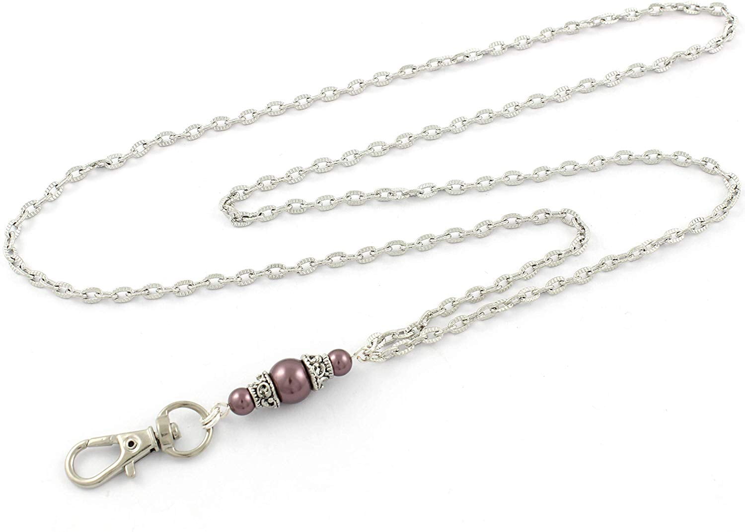 Brenda Elaine Jewelry Silver Plated Women's Fashion Lanyard Necklace ID