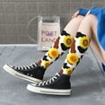 thumbnail image 6 of Picia Women Crew Soft Moisture-wicking Socks Sunflower Cow Pattern Design Cotton Socks, One Size fit All, 6 of 9