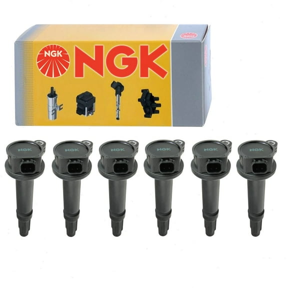 6 pc NGK Ignition Coils compatible with Ford Fusion 3.0L V6 2006-2012
