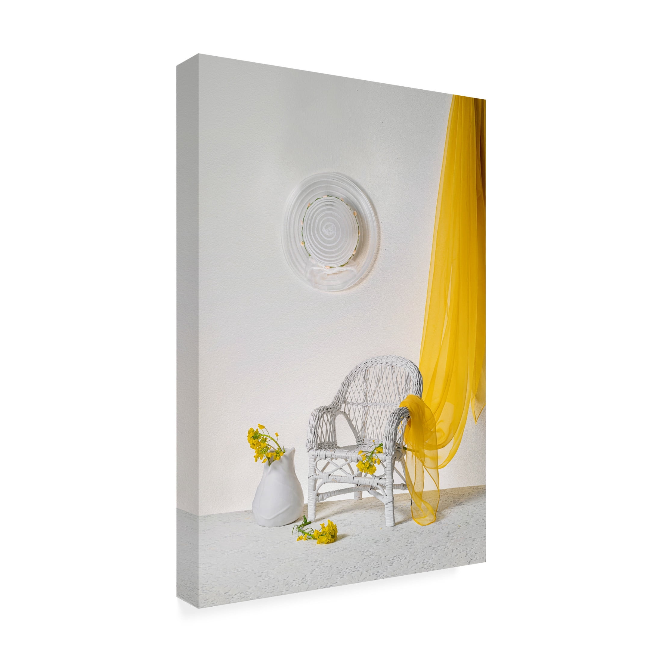 Canvas Wall Art - Lydia Jacobs 'A Bright Morning' Wall Art for Living Room, Bedroom, or Office Décor by Trademark Fine Art - 12 x 19 Inches