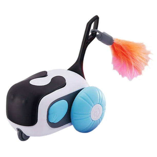 Toy Automóvil Gato Automático Juguete Interactivo Control Remoto USB Recargable Con 2 Modos para Bo Gatos Adultos Interiores Gatitos Rojos