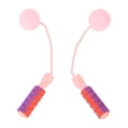 thumbnail image 1 of par de cuerdas de saltar con peso rosa inalámbricas con rodamientos de bolas para hacer ejercicio, cuerda de fitness para hombres, mujeres y niños, 1 of 14