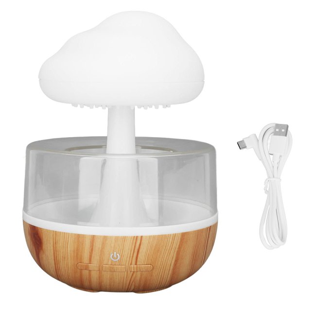 Night Light Aromatherapy Oil Diffuser Humidifier Desk Bedside Sleeping Relaxing Water Drop Sound