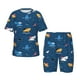 thumbnail image 1 of Balery Colorful Ocean Shark Conjunto de Pijama Infantil de Manga Corta con Estampado – Ropa de Dormir de Algodón Suave-X-Large, 1 of 6