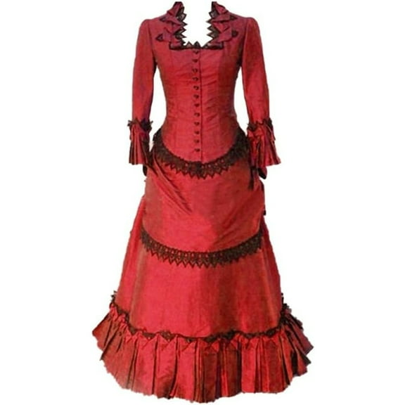 Steampunk Victorian Gothic Costume Victorian Bustle Dress Gown Costume Edwardian Evening Dress