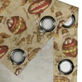 thumbnail image 4 of Ambesonne Vintage Airplane Grommet Curtain, Aviation Style, 50" x 108", Pale Brown Red Yellow, 4 of 6