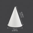 thumbnail image 3 of 200 Snow Cone Cups,Wax Coated Leakproof Cone Paper Cups for Slush,Shaved Ice,Water - 6OZ,White, 3 of 9