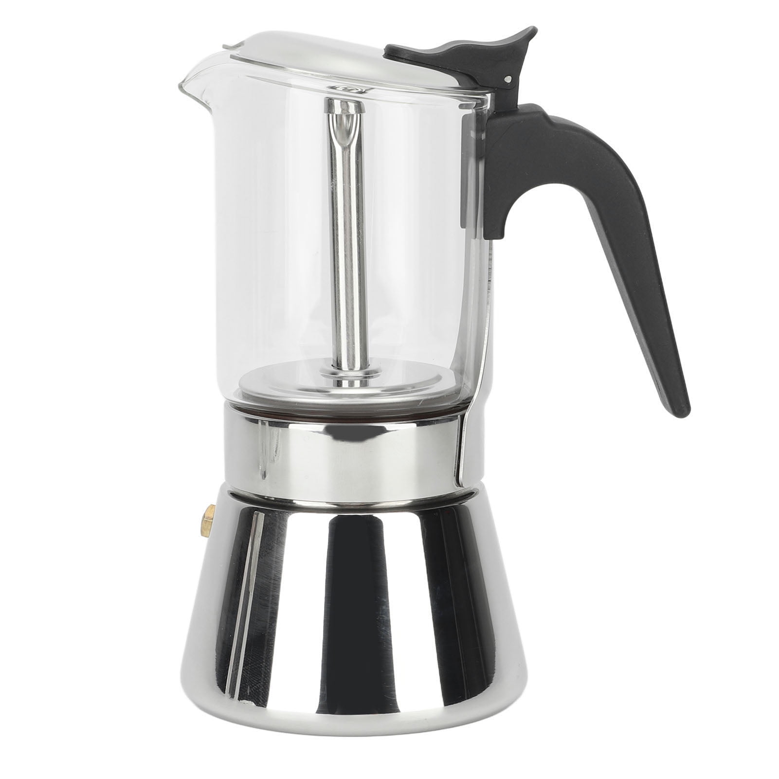 Coffee Moka Pot Visible Body Greca Coffee Maker Stainless Steel