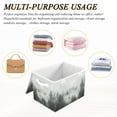 thumbnail image 6 of Yayeee Collapsible Cube Storage Bin with Lid Fabric Closet Decorative Basket with Handles, Foggy Forest, 6 of 7