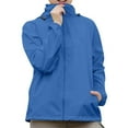 thumbnail image 2 of ChicHaven Women's Hooded Rain jacket Waterproof Lined Raincoat Windbreaker Great for Outdoor Trench Style and Travel Royal Blue L, 2 of 5