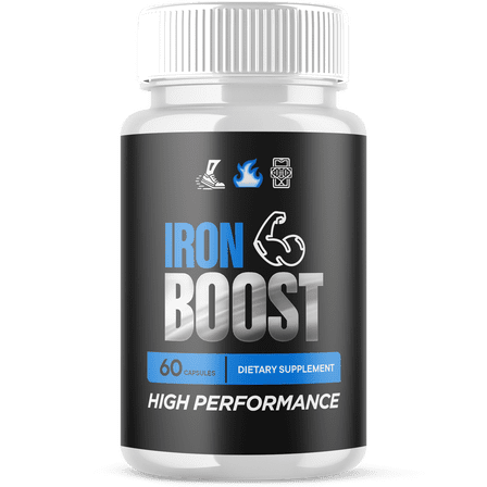 Iron Boost Advanced Formula Pills All Natural Vitamin Supplement IronBoost 60 Capsules