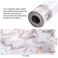 thumbnail image 5 of Desk Mat, Extended Gaming Mouse Pad Large 31.5" x 15.7" XL Keyboard pad with Stitched Edges Non Slip Base, Water-Resistant Computer Laptop Desk Pad for Office and Home (Platinum Marble), 5 of 6