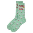 thumbnail image 3 of MeMoi Women's Queen Of The Green Rayon From Bamboo Crew Socks - Womens - Female, 9-11, Mint, 3 of 3
