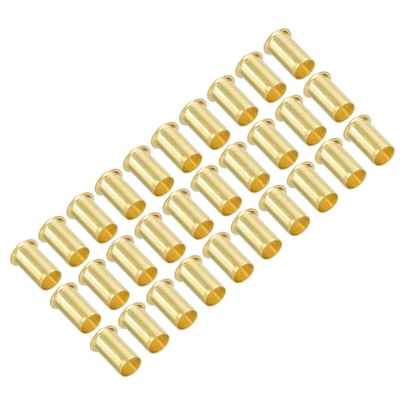 Uxcell 3/8" Tube ID Brass Compression Insert, 30Pcs Insert Tube Support Compression Fitting Assortment Kit