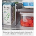 thumbnail image 6 of Yamazaki Home Two-Way Adjustable Refrigerator Shelf, Black, Plastic, Expandable, Minimal Assembly, 6 of 7