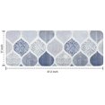thumbnail image 7 of Blue and White Geometric Quatrefoil Pattern Kitchen Rug Mat,Kitchen Runner Rugs Non Skid Washable,Decorative Kitchen Floor Mats for Kitchen,Sink,Laundry,17"x47.2", 7 of 7