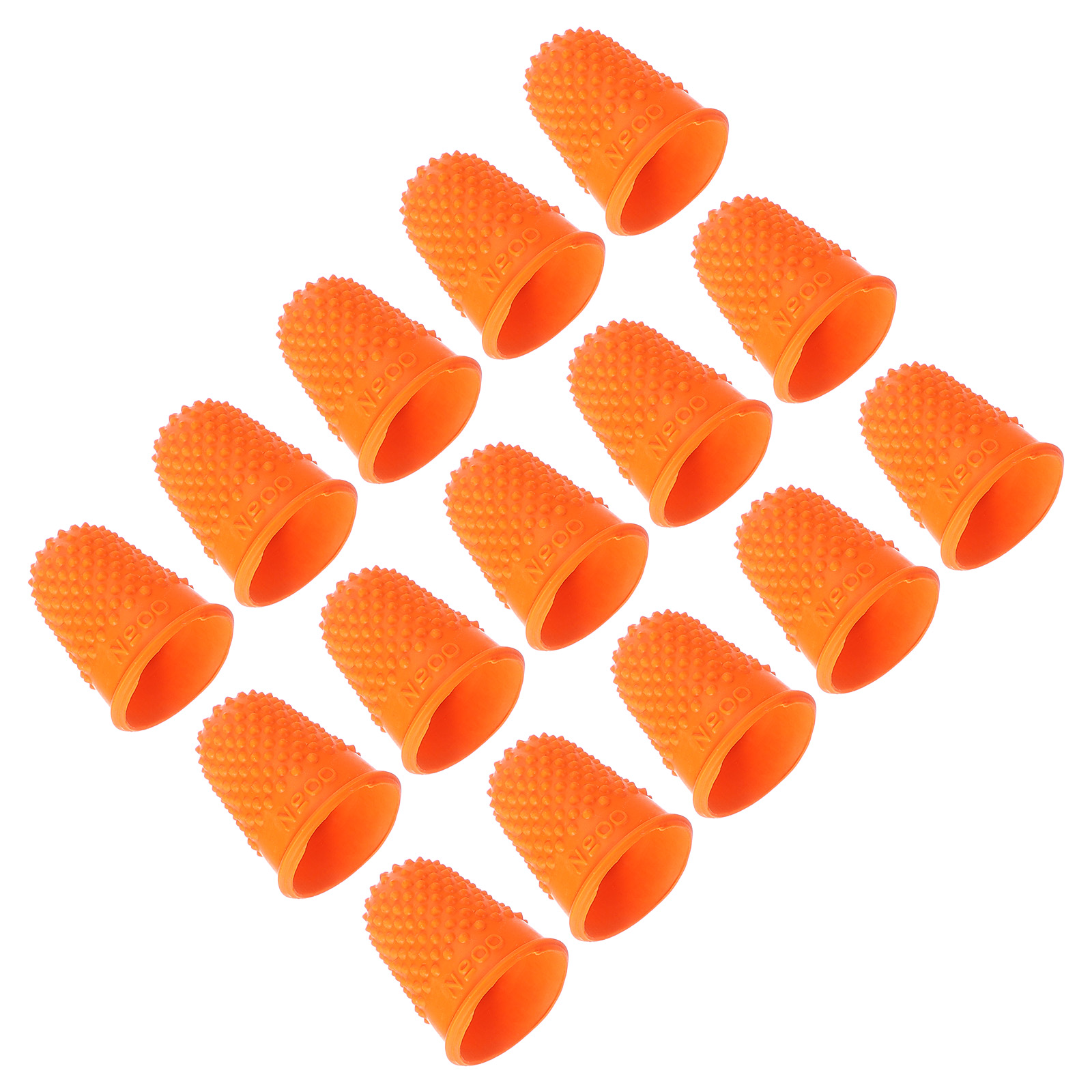 Artero Fingerhut-Set Aus Silikon – 6 Stück, Orange, Weich & Flexibel, Für Näharbeiten