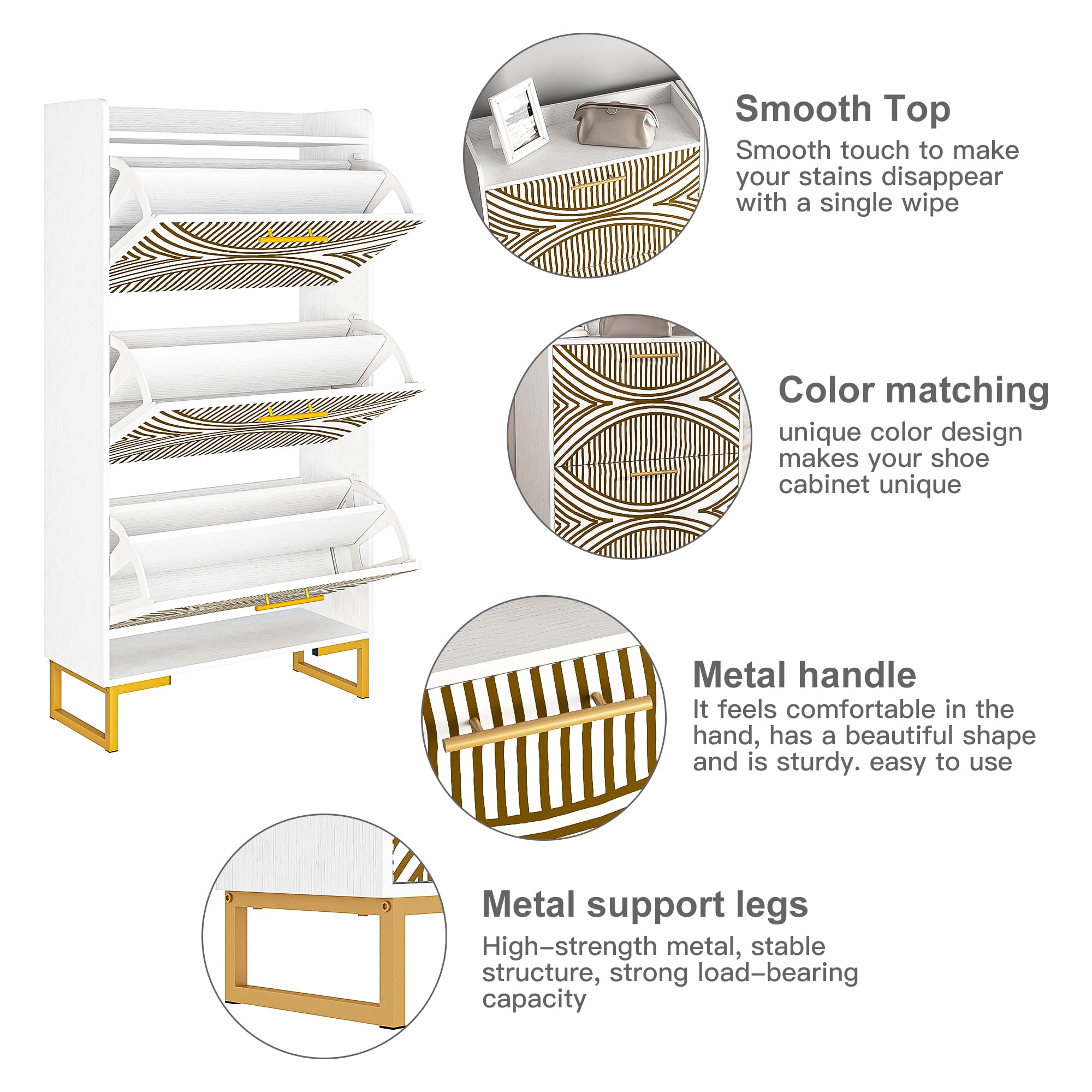 YYAo Entryway Shoe Cabinet, Shoes Storage Organizer Narrow Shoe Storage Rack with Flip Doors, Tipping Bucket Shoe Cabinet for Closet, Living Room, Beige YYAo Entryway Shoe Cabinet, Shoes Storage Organizer Narrow Shoe Storage Rack with Flip Doors, Tipping Bucket Shoe Cabinet for Closet, Living Room, Beige
