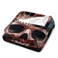 thumbnail image 3 of Colorful Flower Skull Blanket for Bed Throw Blanket for Women, Men And Kids Super Soft Plush Blanket Throw, Print Blanket, Blanket for Kids, 3 of 8
