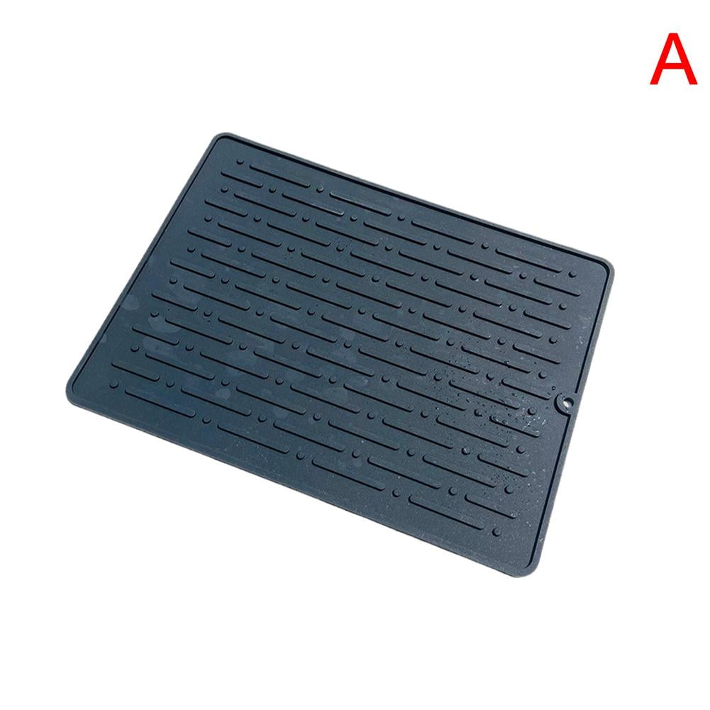 Silicone Sink Draining Board Mat Dish Glassware Kitchen Drainer Rack