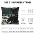 thumbnail image 5 of Orinice Cat Theme Decorative Throw Pillow Cover for Home Couch Living Room Bed Sofa - Short Plush Pillowcase 1PC 22x22in, 5 of 5