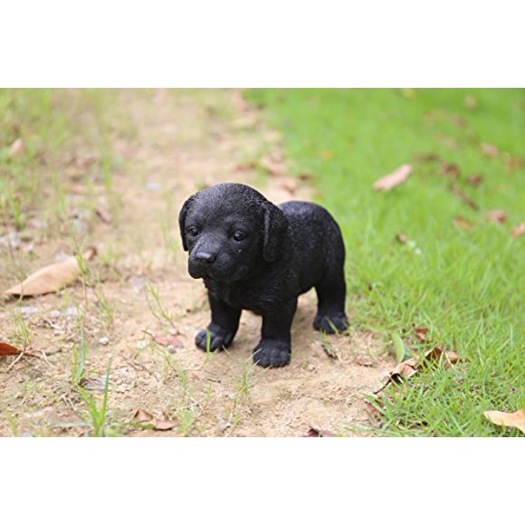 Hi-Line Gift Ltd Statue Debout Labrador Puppy Noire