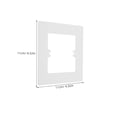 thumbnail image 2 of COMPUKAS 10Pcs Decorative Switch Plates Square Design for Wall Outlet Concealment and Safety, 2 of 7
