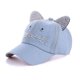 thumbnail image 1 of Cara de dibujos animados 5 paneles niños pequeños gorra de béisbol Bling Primavera Verano bebé niña sombrero para el sol malla 3D gorras Snapbacks bordadas personalizadas, 1 of 4