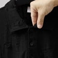 thumbnail image 3 of Ripped Golf Shirts for Men Short Sleeve Tshirts Shirt Mens Casual Solid Color Pullover Button Collared Breathable Going-Out Streetwear Tees Tops, 3 of 3
