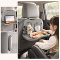 thumbnail image 6 of Car Seat Back Foldable Tray Table with Cup Holders, Sturdy Hard Plastic Structure, Space Saving Travel Desk for Road Trip Eating, Snacks, Drinks and Family Vehicle Use, 6 of 6