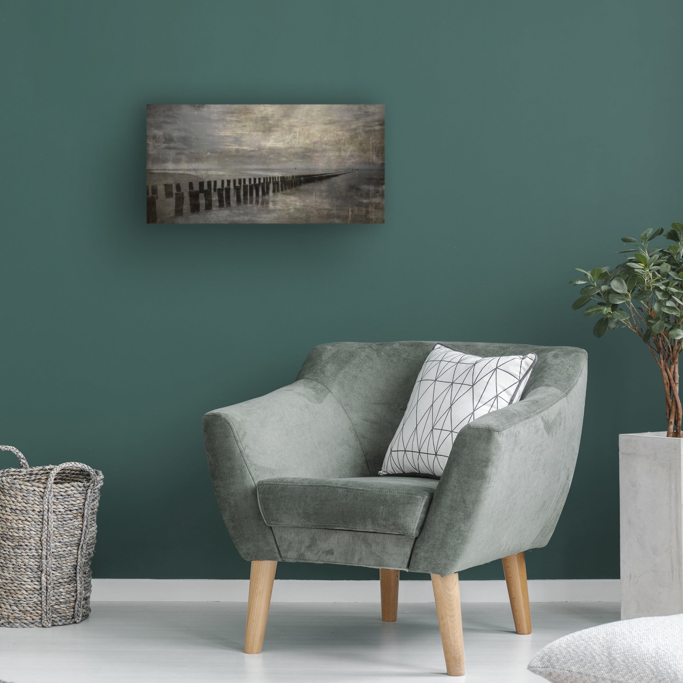 Canvas Wall Art - Cicek Kiral 'Impression Of Domburg' Wall Art for Living Room, Bedroom, or Office Décor by Trademark Fine Art - 47 x 24 Inches