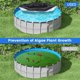 thumbnail image 2 of Cubierta circular para piscina de 3 metros (10 pies) - Cubierta resistente a los rayos UV - Cubierta redonda impermeable para exteriores con cordones elásticos - Cubierta para piscina, jacuzzi, 2 of 9