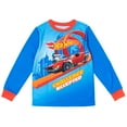 thumbnail image 3 of Hot Wheels Big Boys Pajama Shirt and Pants Sleep Set Little Kid to Big Kid, 3 of 5