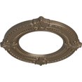 thumbnail image 3 of Ekena Millwork 11 1/8"OD x 6 1/8"ID x 5/8"P Benson Ceiling Medallion (Fits Canopies up to 6 1/8"), Hand-Painted Warm Silver, 3 of 7