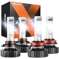 thumbnail image 1 of SEALIGHT H13/9008 LED Fog Light Bulbs  Super Bright Dual Beam LED Fog Bulbs  Cool White Plug and Play  Quick Installation Halogen Replacement  Pack of 2, 1 of 8