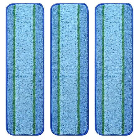 ACDANC 3 Pack Deep Clean Pads for Mops,Washable & Reusable Microfiber Cleaning Pad for Hardwood and Multi-Surface