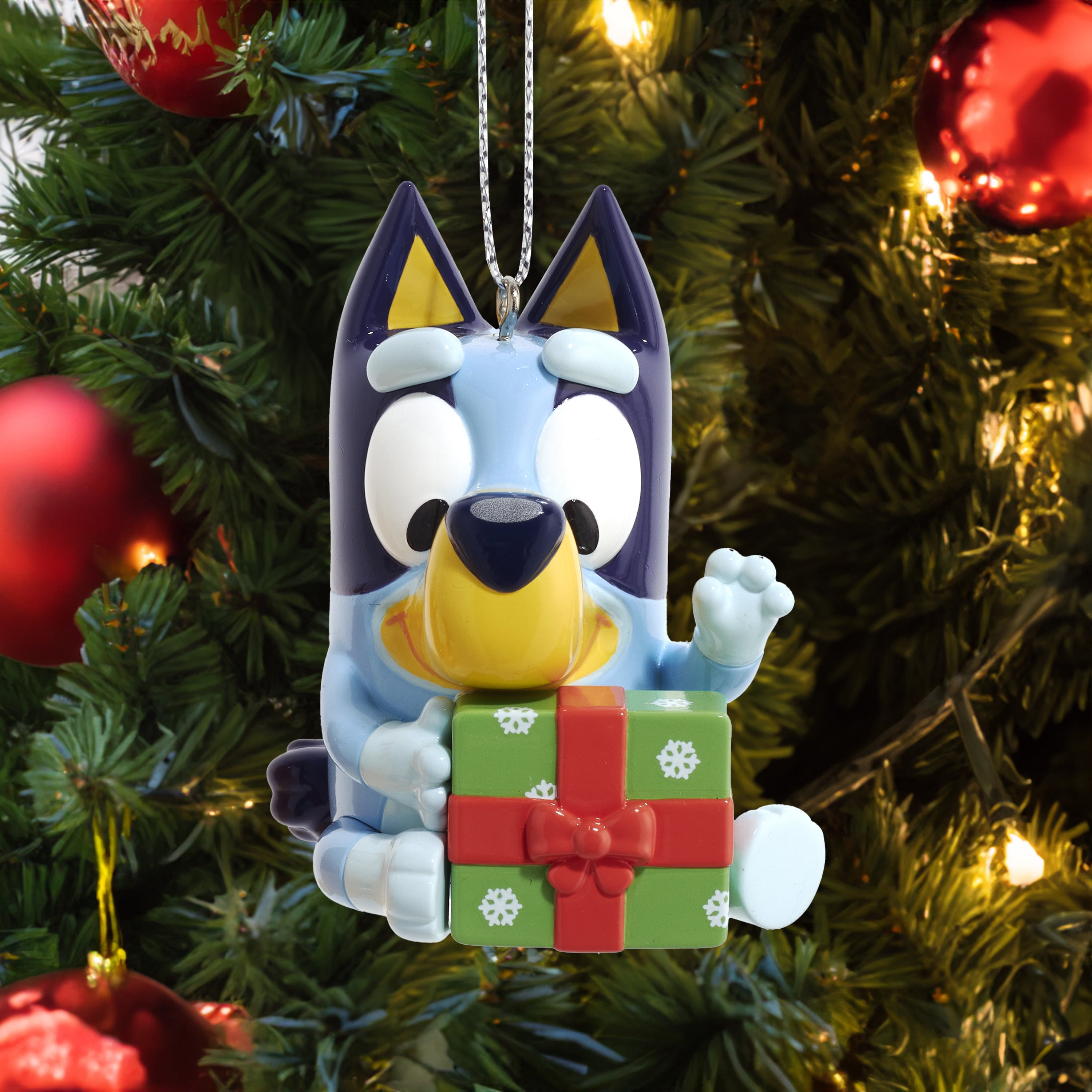Kurt Adler Bluey with Gift Christmas Ornament